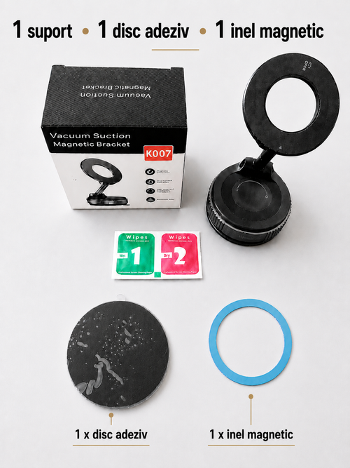Suport Magnetic Auto MagSafe 360° + BONUS Stand MagSafe 360°